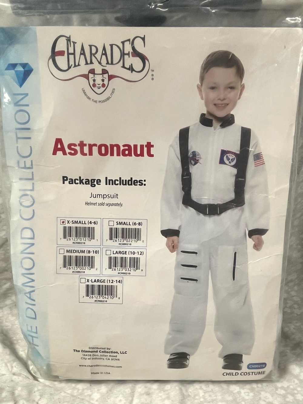 Charades Kids Astronaut Costume - White